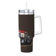 thumbnail image 1 of Fotbe red tractor Pattern 40oz Ice Bully With Handle And Straw Stainless Steel Vacuum Insulated Cup And 2 In 1 Straw Lid, 1 of 8