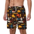 thumbnail image 1 of Fotbe repair working tools Men’s Swim Trunks Quick Dry Swim Shorts Board Shorts with Mesh Lining-Medium, 1 of 6