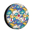 thumbnail image 1 of Fotbe tractor and garden Pattern Spare Tire Cover Thickening Universal Fit for Jeep, Trailer, RV, SUV, Truck, Tough Tire Wheel Soft Cover-17 inch, 1 of 6