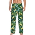 thumbnail image 1 of Fotbe tropical butterflies and plants Pattern Men's Pajama Pants,Sleepwear Pants,Pj Bottoms Drawstring And Pockets-X-Large, 1 of 6