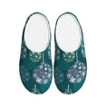 thumbnail image 1 of Fotbe whiter Snowflake balloons Pattern Women's Fuzzy Curly Fur Memory Foam Loafer Slippers Indoor Outdoor Slippers Winter Home Shoes-40/41, 1 of 7