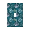 thumbnail image 1 of Fotbe whiter Snowflake balloons Print Duplex Receptacle Wall Plate, 1-Gang 5.0" x3.0" Wall Outlet Covers, Dual Outlet Faceplates Covers, Color-matched Screws Included-Style T, 1 of 6