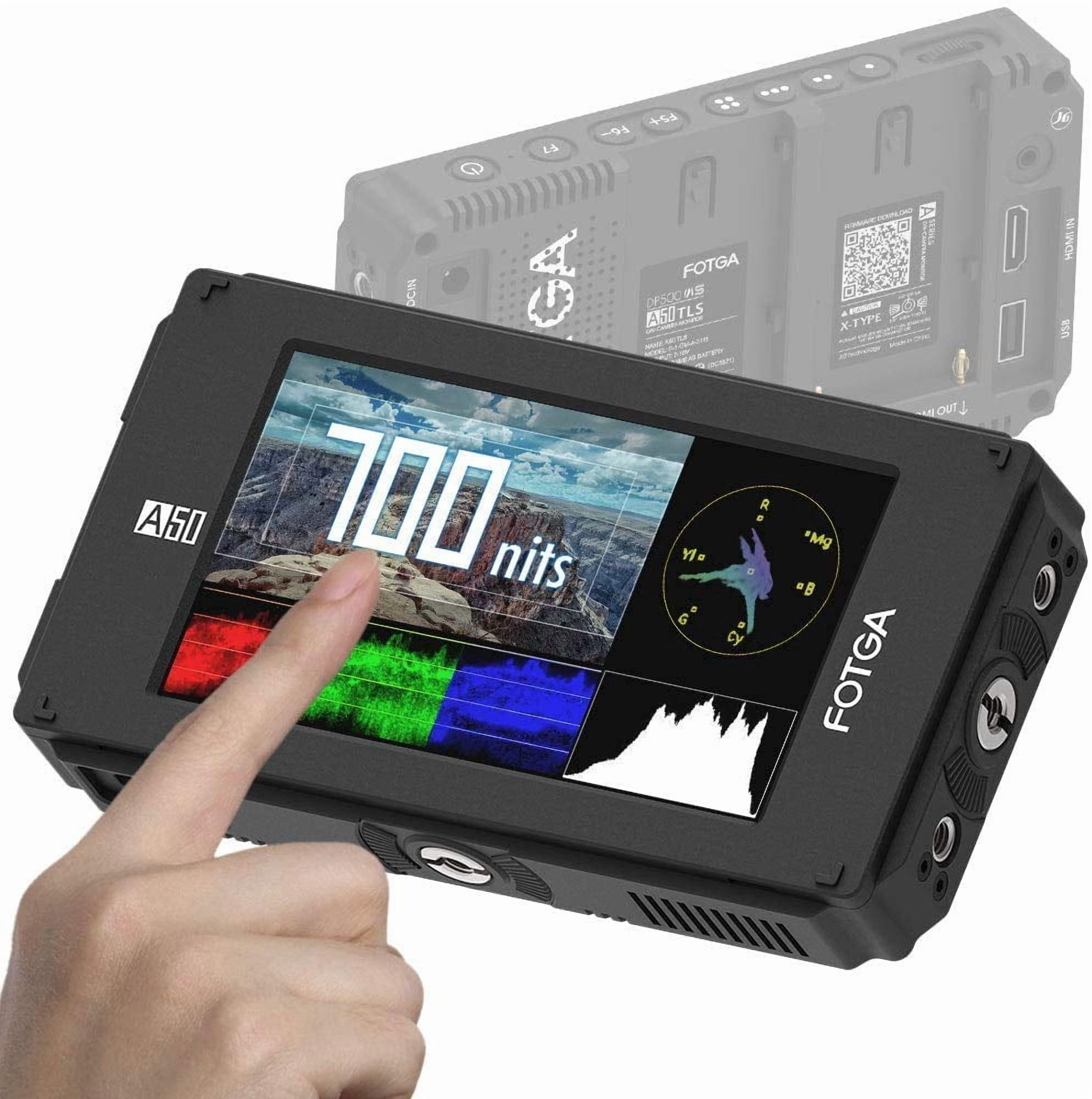 Fotga A50T DSLR Camera Field Monitor 5 inch FHD IPS 700nits Highlight ...