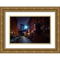 thumbnail image 1 of Foto, Patrick 14x11 Gold Ornate Wood Framed with Double Matting Museum Art Print Titled - Manhattan Bridge, 1 of 4