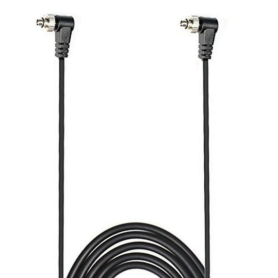 Foto&Tech 16 FT/5 Meter Male to Male M-m Flash Pc Sync Cable with Screw Lock Suitable for Nikon, Canon, and Most Dslr Cameras Flash Trigger