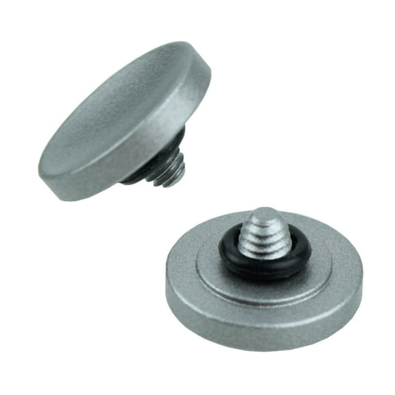 Foto&Tech 2PC Silver Gray Soft Shutter Release Button Compatible with Fujifilm X-T20 X-T10 X-T3 X-T2 X-PRO2 X-PRO1 X100F X100T X100S X30 X-E2S X-E3 X-E2/Sony RX1R II RX10 IV III/Leica M9 M8/Nikon Df