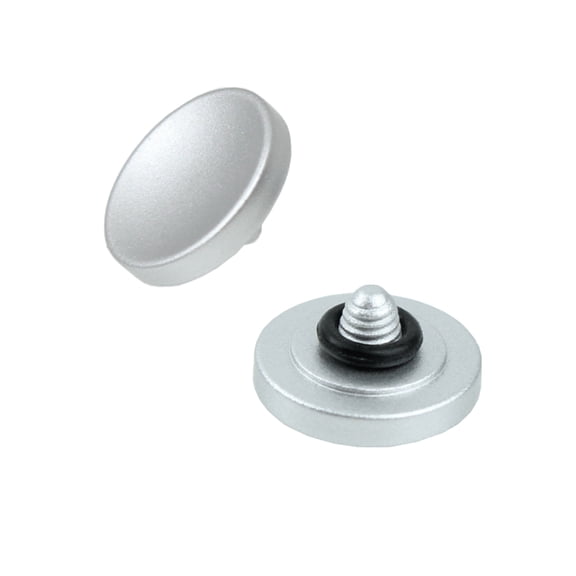 Foto&Tech 2PC Silver Soft Shutter Release Button Compatible with Fujifilm X-T20 X-T10 X-T3 X-T2 X-PRO2 X-PRO1 X100F X100T X100S X30 X-E2S X-E3 X-E2/Sony RX1R II RX10 IV III II/Lecia M9 M8/Nikon Df F3