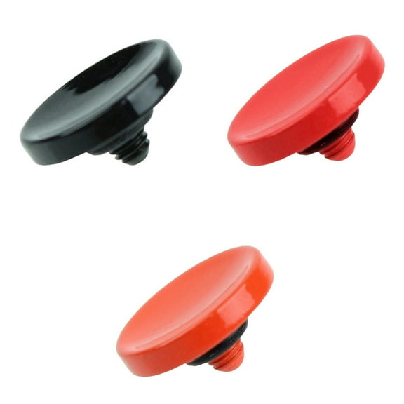 Foto&Tech 3PC Red+BK+Orange Soft Shutter Release Button Compatible with Fujifilm X-T20 X-T10 X-T3 X-T2 X-PRO2 X-PRO1 X100F X100T X100S X30 X-E2S X-E3 X-E2/Sony RX1R II RX10 IV III II/Lecia M10 M9 M8/N