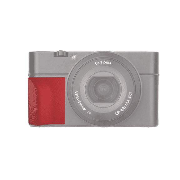 Foto&Tech Attachment Silicone Grip SG-SRX for Sony RX100 I-VIII DSC-RX100 Mark VI, VII (red)