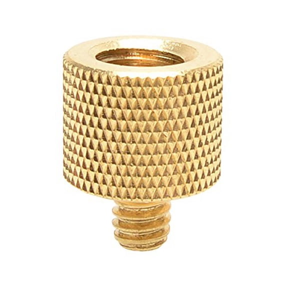 Foto&Tech Brass Screw Adapter Spigot 3/8"-16 Female to 1/4"-20 Male Tripod Thread Reducer for Camera Cage/Shoulder Rig/Tripod/Socket Studio/Lighting Equipment/LED panel/GoPro
