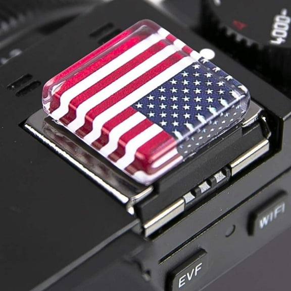 Foto&Tech Camera Hot Shoe Cover Compatible with Nikon Z5 Z6 Z6 II Z7 Z7 II Z9 Cameras (US Flag)