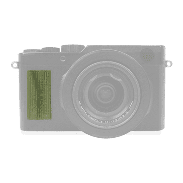 Foto&Tech Plastic Ribbed Texture Attachment Grip Compatible with Leica Cameras (Olive Green)