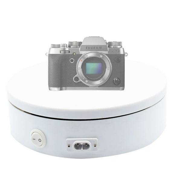 Foto&Tech Professional Electric Self Rotating 8" Motorized Photography Turntable | Automatic Revolving Platform for 360 Degree Images Product Display Cake Display 110V
