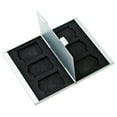 thumbnail image 1 of Foto&Tech SILVER Aluminum Memory Card Carrying Case 6 Slots for SD Card Lexar Kingston Sony, 1 of 4