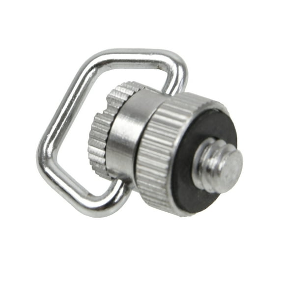 Foto&Tech Stainless Steel 1/4" Camera Mount D-Ring Neck Strap Wrist Strap Holder QR Shoulder Strap Sling Adapter Compatible with Canon Nikon Sony Fuji Sigma Olympus Panasonic All DSLR SLR&Camcorder