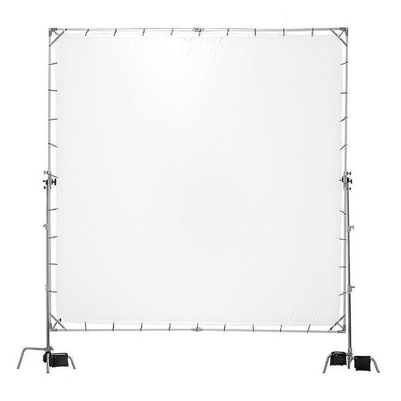 pro studio solutions giant 12 x 12ft (3.6m x 3.6m) sun scrim - collapsible frame diffusion kit with carry bag