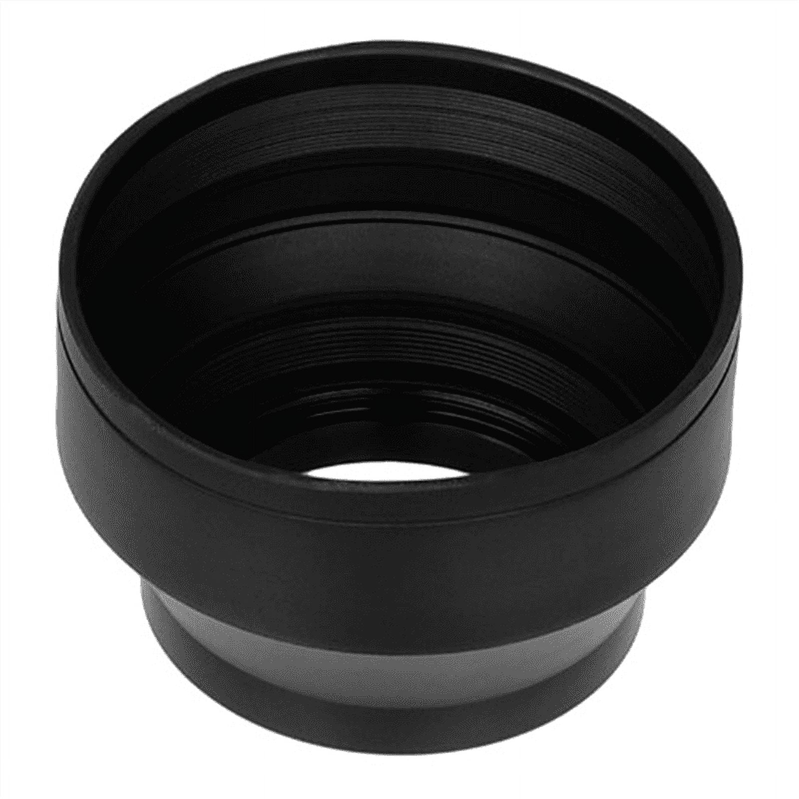 Fotodiox 3Section Rubber Lens Hood, Sun Shade, 55mm