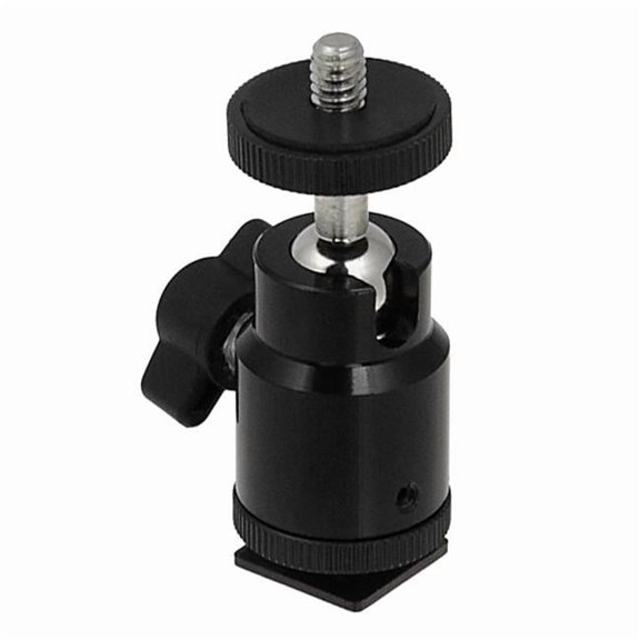 Fotodiox BallJoint-HotShoe-5x 0.25 x 20 in. Camera Accessory Mount Shoe with Mini Ball Head, Set of 5