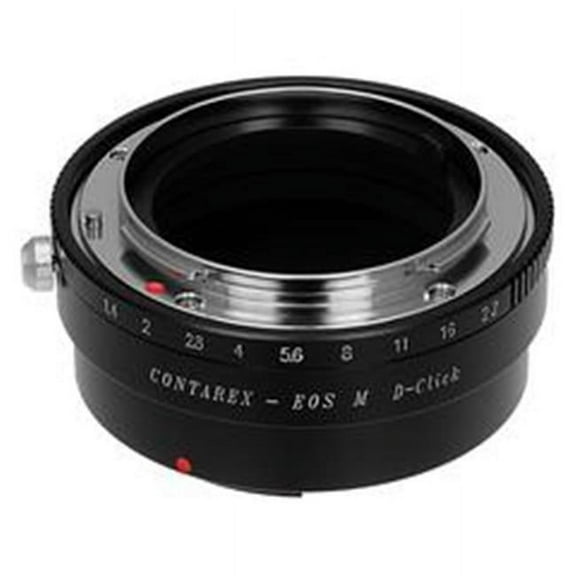 Fotodiox CRX-EOSM-P-Dclk Pro Lens Mount Adapter - Contarex Lens To Canon EOS M Mirrorless Camera Body with Built in Declicked Aperture Control Dial