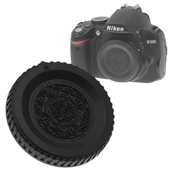 Fotodiox Cap-Body-Nikon-Black Designer Body Cap for All Nikon F SLR & DSLR Camera