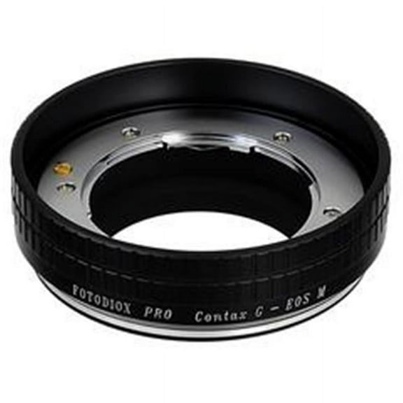 Fotodiox CntxG-EOSM-P Pro Lens Mount Adapter - Contax G Lens To Canon EOS M Mirrorless Camera Body with Built in Focus Control Dial