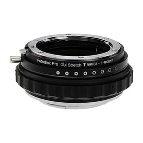 Fotodiox NikG-SnyE-DLX-Stretch DLX Series Stretch Adapter Nikon G Lens to Sony E Mount Mirrorless Camera Mount Adapter