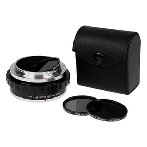 Fotodiox DLX Stretch Lens Adapter - Compatible with Canon EOS (EF / EF-S) D/SLR Lens to Nikon Z Mount Mirrorless Cameras - with Macro Focusing Helicoid and Magnetic Drop-In Filters