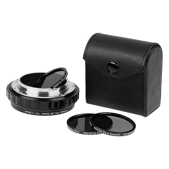 Fotodiox DLX Stretch Lens Adapter - Compatible with Canon FD & FL 35mm Lens to L-Mount Alliance Mirrorless Cameras with Macro Focusing Helicoid and Magnetic Drop-In Filters