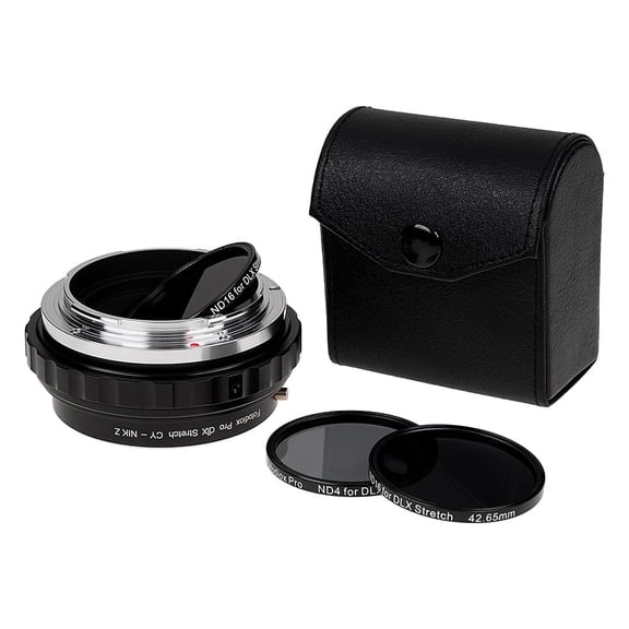 Fotodiox DLX Stretch Lens Adapter - Compatible with Contax/Yashica (CY) SLR Lens to Nikon Z Mount Mirrorless Cameras - with Macro Focusing Helicoid and Magnetic Drop-In Filters