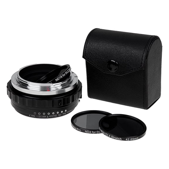 Fotodiox DLX Stretch Lens Adapter - Compatible with Nikon F Mount G-Type D/SLR Lens to Nikon Z Mount Mirrorless Cameras - with Macro Focusing Helicoid and Magnetic Drop-In Filters