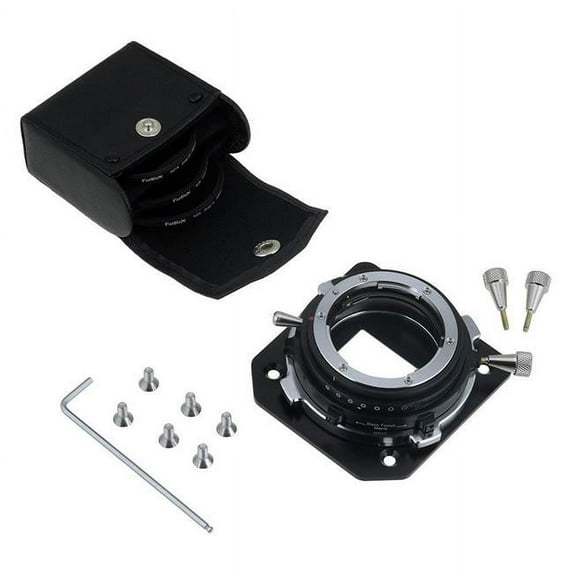 Fotodiox  DLX Stretch Super Plate Lens Adapter - Nikon Nikkor F Mount G-Type D-SLR Lens for AJA Cion Mount Cameras with Included Drop-In ND Filter Set, Back Focus Adjustable & Long-Throw