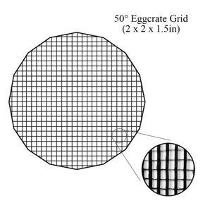 Fotodiox EZP-DLX-GRD-48 48 in. Eggcrate Grid for EZ-Pro DLX Parabolic Softboxes