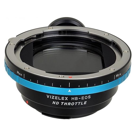 Fotodiox HBV-EOS-P-NDThrtl Vizelex ND Throttle Lens Mount Adapter - Hasselblad V-Mount SLR Lenses To Canon EOS Mount SLR Camera Body with Built in Variable ND Filter