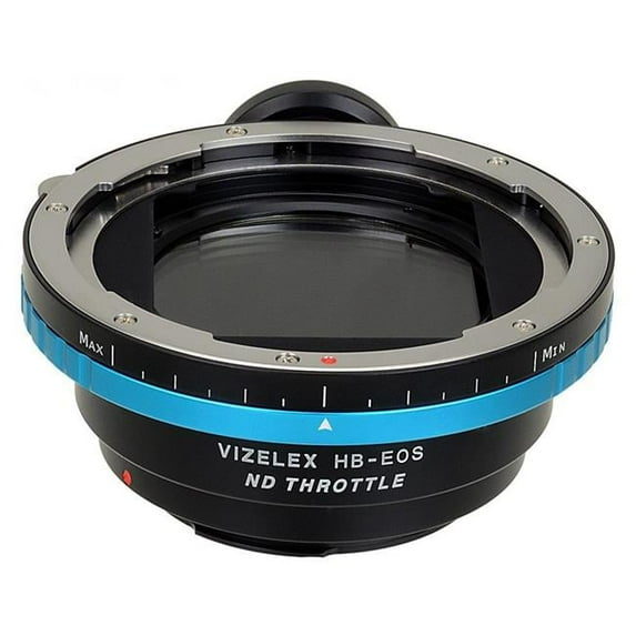 Fotodiox HBV-EOS-P-NDThrtl Vizelex ND Throttle Lens Mount Adapter - Hasselblad V-Mount SLR Lenses To Canon EOS Mount SLR Camera Body with Built in Variable ND Filter