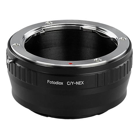 Fotodiox Lens Mount Adapter - Contax/Yashica (CY) SLR Lens to Sony Alpha E-Mount Mirrorless Camera Body