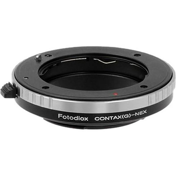 Fotodiox Lens Mount Adapter for Contax G Rangefinder Lens to Sony Alpha E-Mount Mirrorless Camera Body with Built-in Focus Control Dial