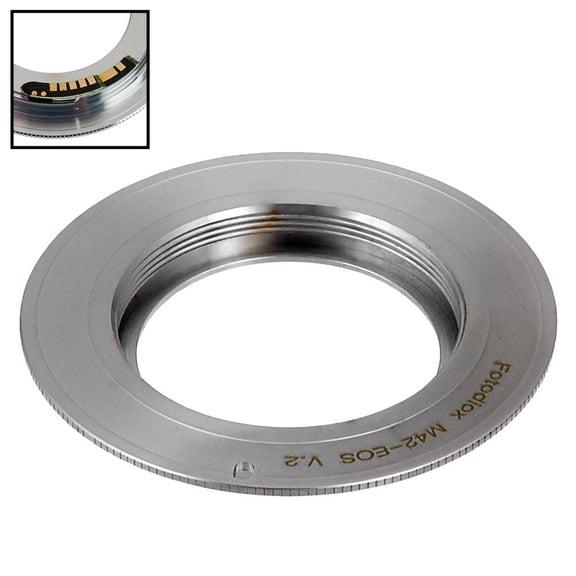 Fotodiox M42-EOS-Pro-V2-FC10 Lens Mount Adapter with SLR Lens to Canon EOS