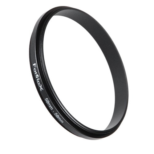 Fotodiox Macro Close-up Reverse Ring, Anodized Black Metal Ring, for Nikon, Canon, Sony, Olympus, Pentax, Panasonic, Samsung Camera