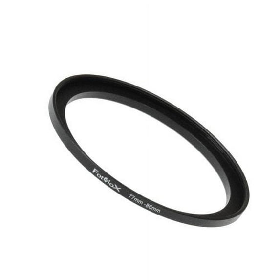 Fotodiox Metal Step Up Ring, Anodized Black Metal 77mm-86mm, 77-86 mm