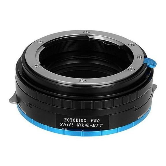 Fotodiox NikG-MFT-P-Shift Pro Lens Mount Shift Adapter - Nikon Nikkor F Mount G-Type D-SLR Lens To Micro Four Thirds Mount Mirrorless Camera Body with Built in Aperture Control Dial
