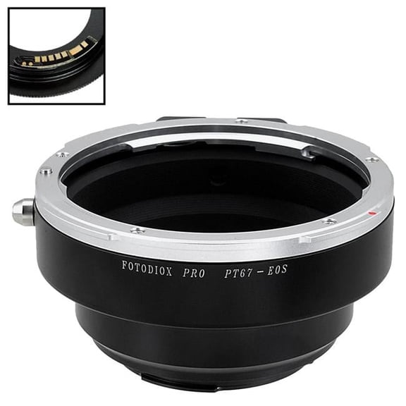 Fotodiox P67-EOS-Pro-FC10 Lens Mount Adapter with Pentax Mount SLR Lens to Canon EOS