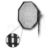 Fotodiox Pro 36in 90cm Octagon Softbox PLUS Grid Eggcrate for Studio Strobe/Flash with Soft Diffuser and Dedicated Speedring for Multiblitz Profilux