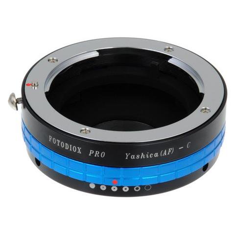 Fotodiox Pro Lens Adapter Yashica 230 AF SLR Lens to C-Mount (1" Screw Mount) Cine & CCTV Camera Body with Built-In Aperture Control Dial