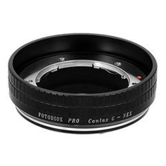 Fotodiox CntxG-SnyE-P Pro Lens Mount Adapter - Contax G SLR Lens To Sony Alpha E-Mount Mirrorless Camera Body with Built-in Focus Control Dial