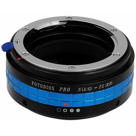 Fotodiox Mount Adapter with Aperture Control Dial for Nikon G and DX Lens to Fujifilm X-Mount Camera