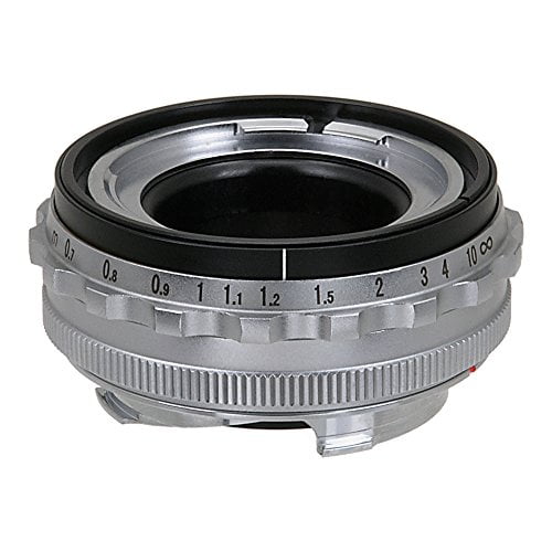Fotodiox Pro Lens Mount Adapter - Voigtlnder Nokton & Ultron 50mm Lenses to Leica M Mount Rangefinder Camera Body with Leica 6-Bit M-Coding and RF Coupled Focusing