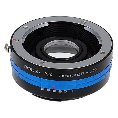 Fotodiox Pro Lens Mount Adapter - Yashica 230 AF SLR Lens to Canon EOS (EF, EF-S) Mount SLR Camera Body with Built-In Aperture Control Dial