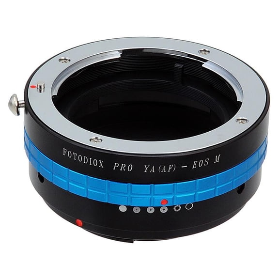 Fotodiox Pro Lens Mount Adapter - Yashica 230 AF SLR Lens to Canon EOS M (EF-M Mount) Mirrorless Camera Body with Built-In Aperture Control Dial