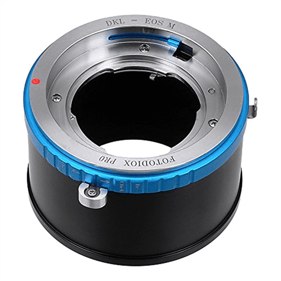 Fotodiox Pro Lens Mount Adapter w/Aperture Dial, Deckel-Bayonet, DKL Lens to EOS M Mirrorless Camera such as EOS M, M2
