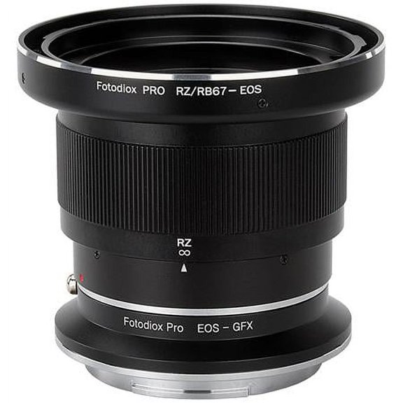 Fotodiox RBRZ-EOS-GFX-Pro Pro Lens Mount Double Adapter for Mamiya RB67 & RZ67 Mount & Canon EOS D & SLR Lenses to Fujifilm G-Mount GFX